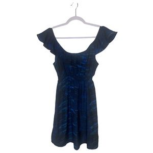 I Love H81 Blue & Black Pattern Dress